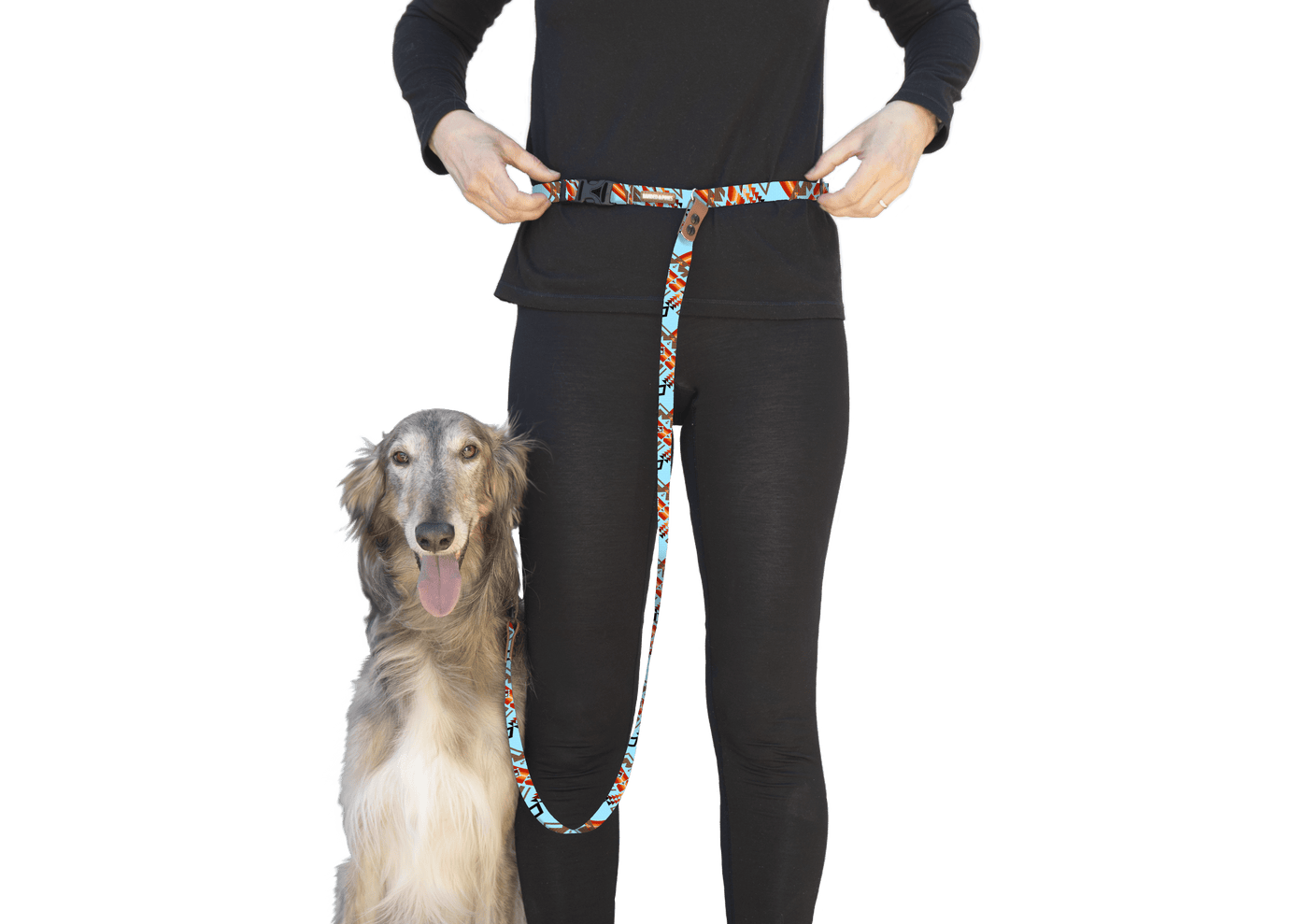 Cranberry Crosshatch Slip-Lead Dog Leash