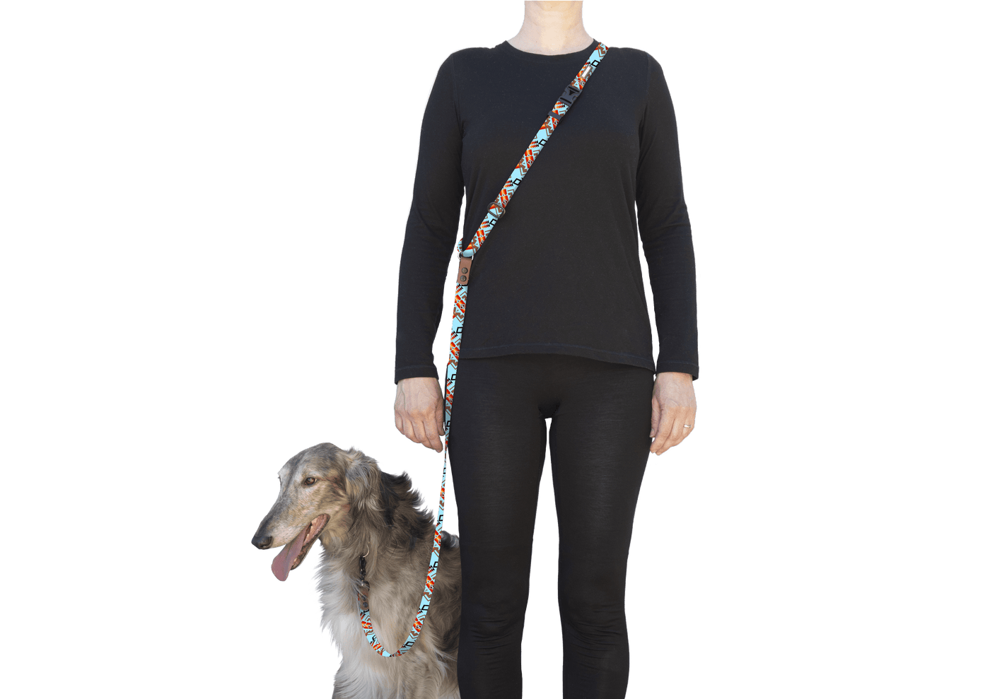 Cranberry Crosshatch Slip-Lead Dog Leash
