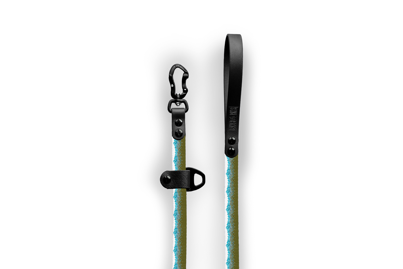 Geo Mountain Turquoise Slip-Lead Dog Leash