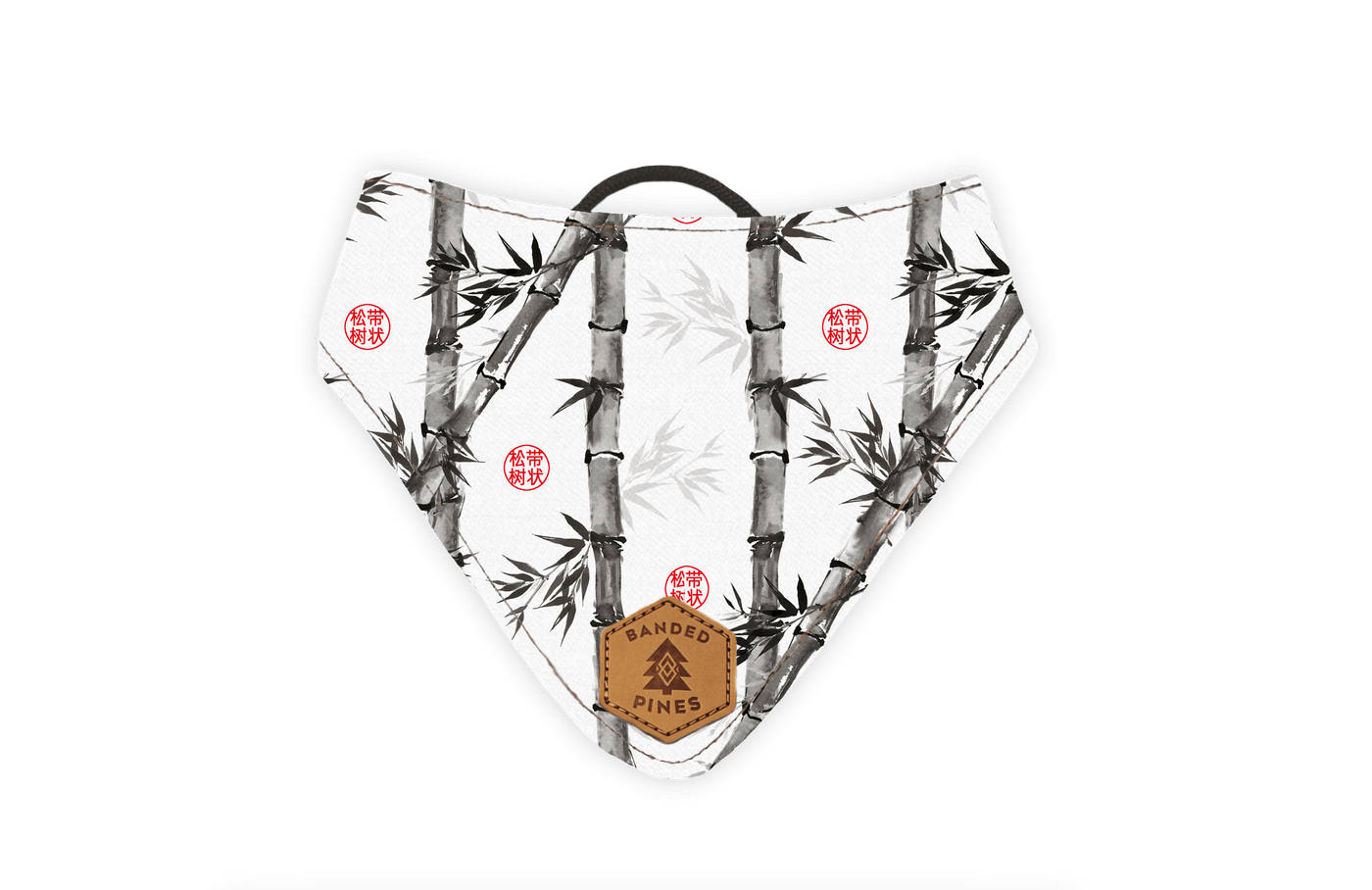 Bamboo Forest Slip-On Dog Bandana | Water Resistant | Durable - Banded Pines