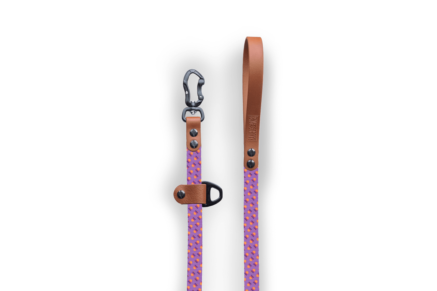 Boba Purple Slip-Lead Dog Leash - Banded Pines