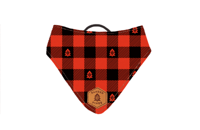 Buffalo Plaid Slip-On Dog Bandana | Water Resistant | Durable - Banded Pines