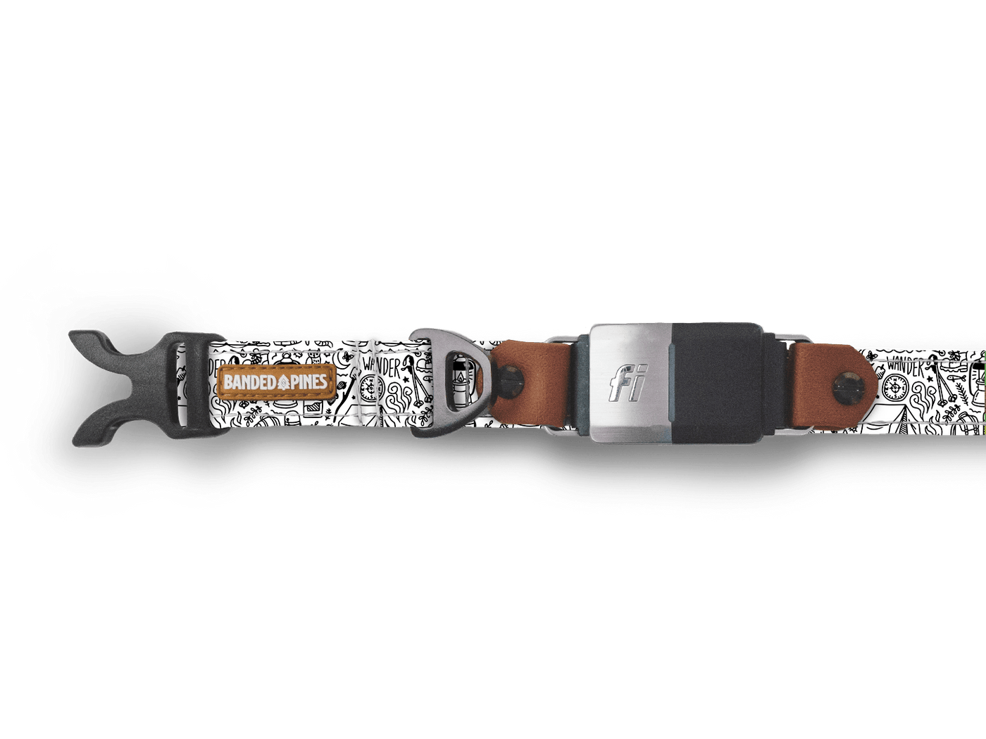 Camp Vibes Dog Collar - Banded Pines