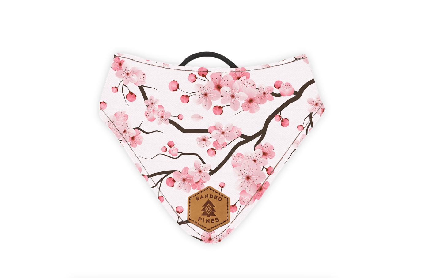 Cherry Blossom Slip-On Dog Bandana - Banded Pines
