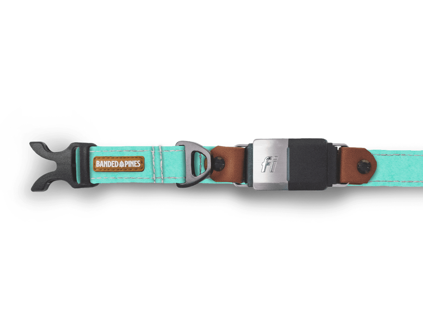 Glacies Mint Dog Collar | FI COMPATIBLE - Banded Pines