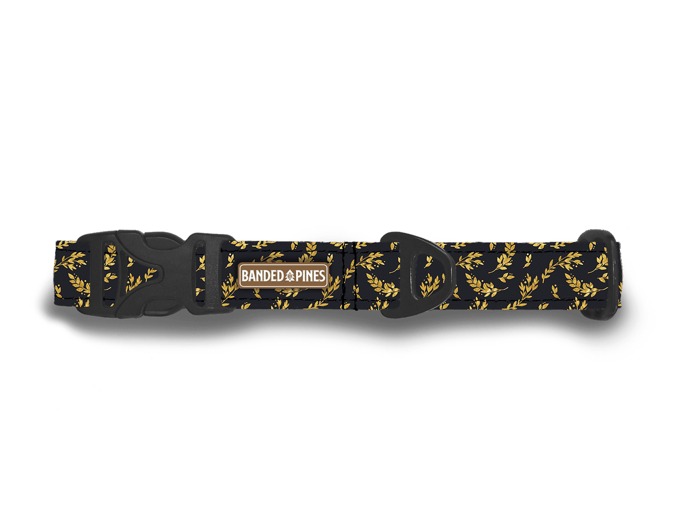 Gold Berries Dog Collar | FI COMPATIBLE - Banded Pines