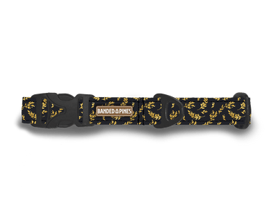 Gold Berries Dog Collar | FI COMPATIBLE - Banded Pines