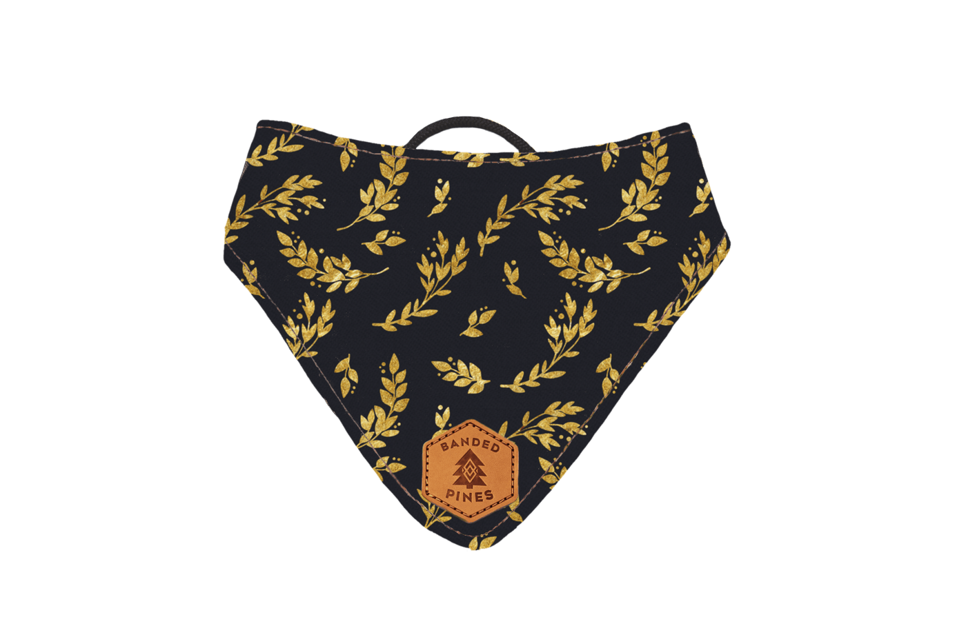 Gold Berries Slip-On Dog Bandana | Water Resistant | Durable - Banded Pines