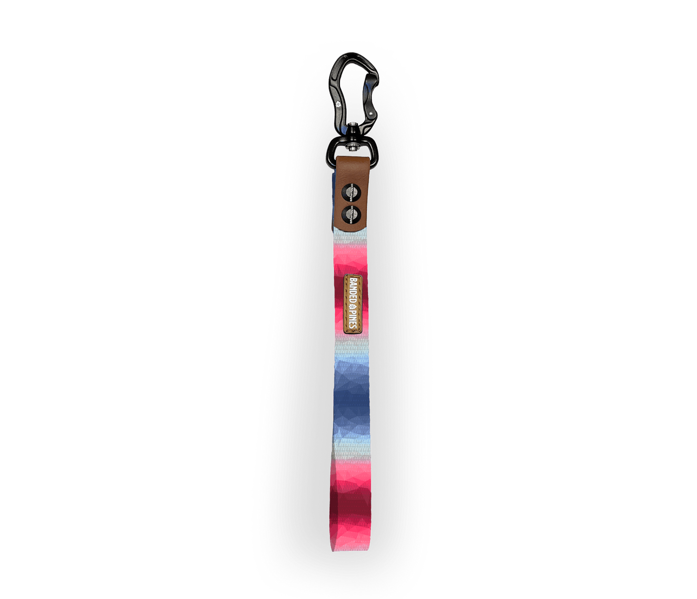 Halcyon Crystals PINK Slip-Lead Dog Leash - Banded Pines